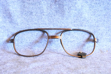 vintage eyeglass frame front pewter aviator producer type 5-1/2