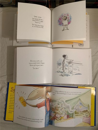 Lot 3 Peter H Reynolds Sydney's Star The Dot ish (Creatrilogy) ALL SIGNED HC - Picture 3 of 5