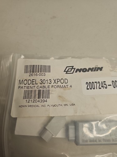 ApexPro CH Nonin Xpod ossimetro 2007245-001 GE CH telemetria cavo SPO2 - Foto 2 di 5
