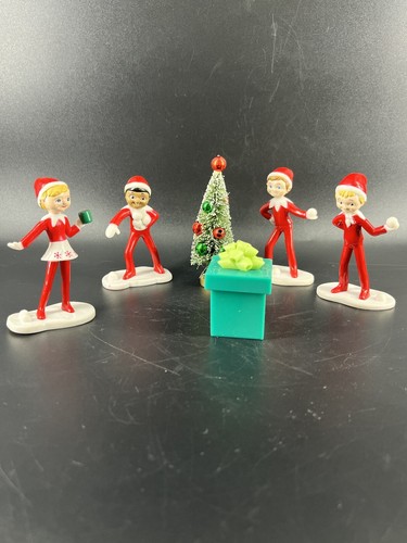 Elf On The Shelf 3” PVC Toy Figurines Christmas Elves Set Of 4