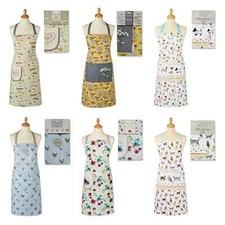 Kitchen Work Adult Staff Cafe Restaurant Cotton Printed Baking Cooking Apron
