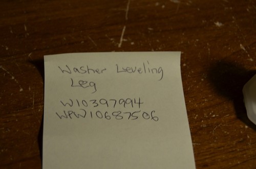 Kenmore Washer Leveling Leg W10397994 WPW10687506 - Picture 2 of 2
