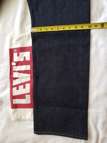 LEVI'S 501 Shrink-to-Fit Raw SELVEDGE "Daffodils" LVC style Men's Jeans 35 x 32 - Picture 7 of 19