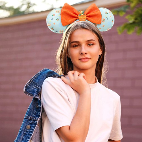 Disney~Loungefly Epcot Flower Garden Orange Bird +Flower&Garden Orange Bird Ears - Picture 5 of 14