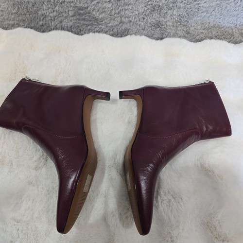 Madewell the Dimes Kitten Heel Boot Booties Women's Size 6 Deep Merlot NEW - Picture 9 of 10