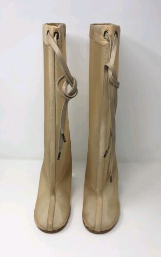 MAISON MARTIN MARGIELA Leather-trimmed Mesh & Perspex Boots - UK 4/EU 37 - Picture 3 of 12