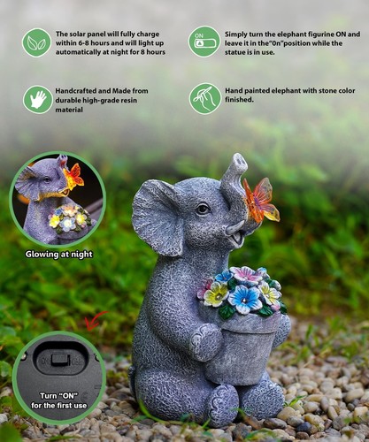Solar Statues for Garden Decor: Outdoor Sculptures for Lawn Ornaments -Outsid... - 第 4/7 張圖片