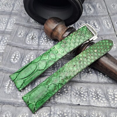 20mm/16mm Exotic Leather Watch Band  Vintage Minimalist Design