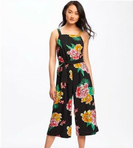 old navy floral jumpsuit