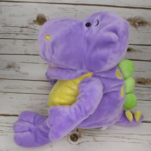Ganz Dinosaurio Fósiles Fósiles Púrpura Dino Marioneta de Mano 11" Peluche H10799 - Imagen 7 de 10