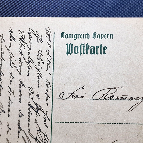 Germany 1900's - Bayern Postal Card - Used - Full Letter - 7.5 Phenning Stamp - Picture 3 of 4