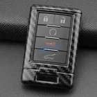Carbon Fiber Car Key Fob Cover Case Shell For Cadillac DTS CTS SRX ATS Corvette