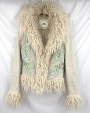 Urban Outfitters Afghan Coat Embroidered Boho Hippy Jacket Mongolian - M 10 12