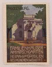 Munich Pagodenburg Familienhauser German Poster Stamp Used
