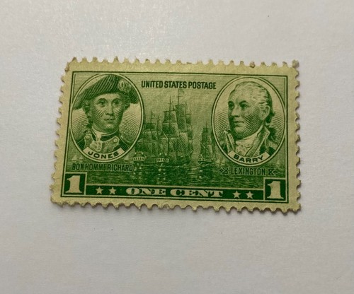 Rare - 1936 Jones & Barry War Heroes 1 Cents Stamp Green MNH OG - 第 2/18 張圖片