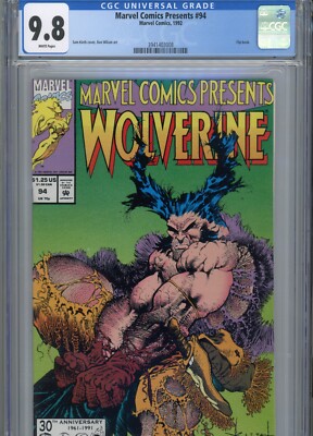 MARVEL COMICS PRESENTS #94 MT 9.8 CGC FLIP BOOK WHITE PAGES SAM KIETH COVER WILS