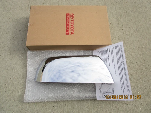 07 - 20 TOYOTA TUNDRA PASSENGER RIGHT SIDE DOOR MIRROR BACK CHROME COVER NEW