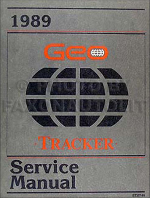 1989 Geo Tracker Shop Manuell 89 Original Reparatur Service Buch Werk Dealer OEM