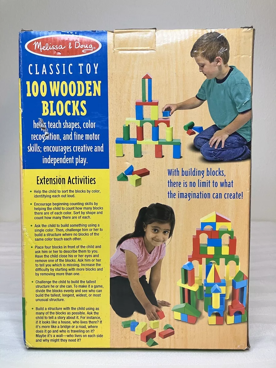 100 Wood Blocks Set