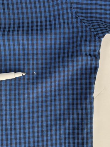 Ted Baker Button Down Shirt Sleeve Checkered Collared Shirt Men's size 3 - Picture 5 of 5