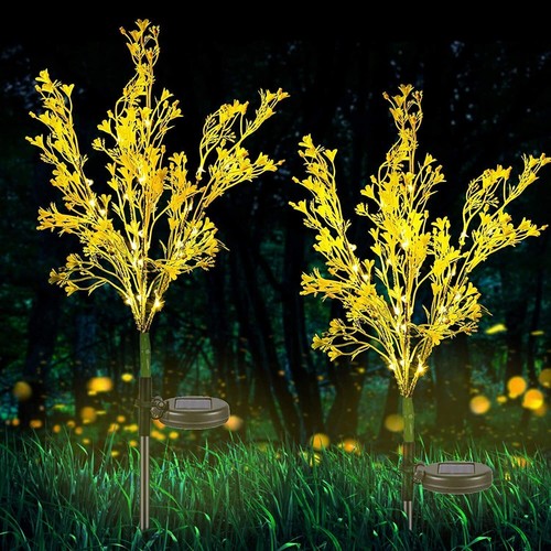 2PCS 120LED Garden Path Lights Solar Power Firework Lamp Starburst Stake Outdoor - Picture 29 of 46
