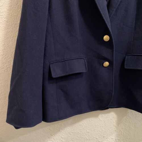 Bloomingdale’s Women’s Navy Blazer Jacket Sport Coat Size 12 - Picture 3 of 14