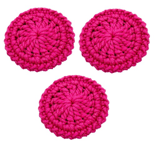 Dish Scrubbies Set of 3 Double Sided Non Scratch Nylon Soft Sturdy Multi-Use - Picture 20 of 26