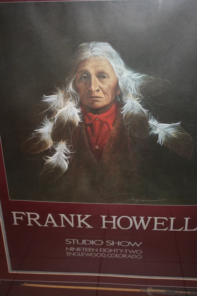 FRANK HOWELL INDIAN "SYMPHONY" HAND SIGNED STUDIO SHOW POSTER & ARROW DISPLAY - Image 2 of 4