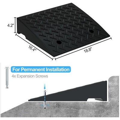 2PCS Threshold Ramps, 5T Capacity, 4.2''H
