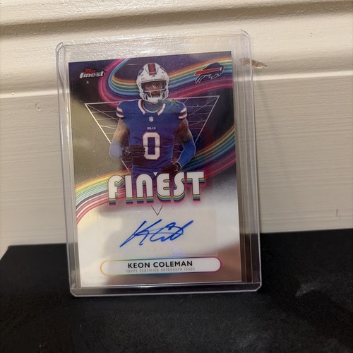 Keon Coleman 2025 Topps Finest Football Auto #FA-KC Buffalo Bills