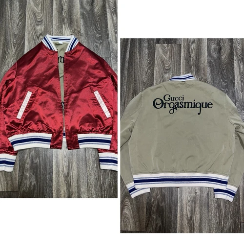 Giacca Bomber Gucci Orgasmique Reversibile Nuova con etichette Prezzo consigliato dal produttore $1980 Uomo M