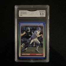 1990 SCORE JOHN ELWAY BRONCOS #25 HOF GMA 8.5 NM-MT+ #3038623