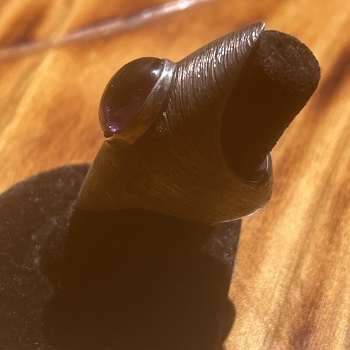 Out Of This World Fantastic Amethyst Sterling Long Ring - Picture 3 of 9
