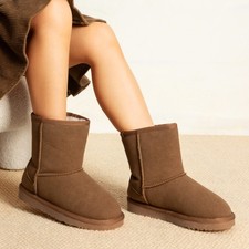 Kids Boys Girls Winter Snow Boots Fuzzy Boots Faux Suede Faux Fur Warm Boots