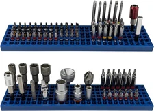 Effortless 158-Hole Bit Organizer for 1/4" Hex Tools – Mobile & Quick Access
