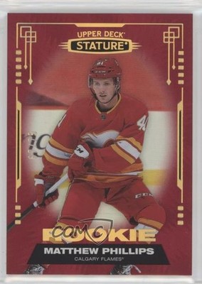 2021-22 Upper Deck Stature Rookies Red 67/75 Matthew Phillips #114 Rookie RC 2vh
