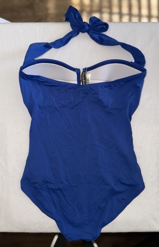 Tommy Bahama Badeanzug Damen Einteiler Größe 4 Bauchkontrolle Neckholder hellblau - Bild 5 von 8