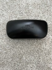 Coach Black Clam Shell Hard Case for Glasses  Sunglasses