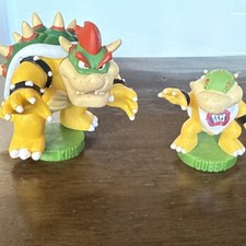 Super Mario Chess Piece Bowser KING & Small QUEEN Nintendo Game Piece Figures(2)