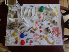 Big Lot of Vintage Wilton Cake Topper Decorating Items Others