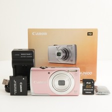 Canon PowerShot A2600 Pink In Box 4GB SDHC Card Digital Camera from Japan 9084