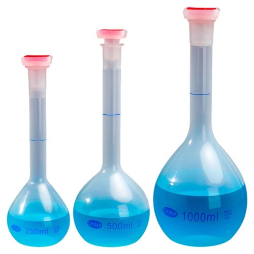 Plastic Volumetric Flask 10-1000ml Material High Temp Acid Alkali Resistant - Picture 5 of 8