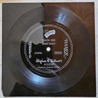 Andreas Vahsen - Gary Hoey/ Hughes&Kettner Access - EP Flexi-disc - Promo