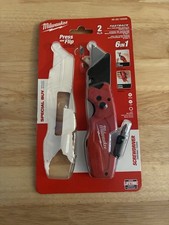 1x Milwaukee Fastback 6-in-1 Folding Utility Knife, Multi-Tool 48-22-1505