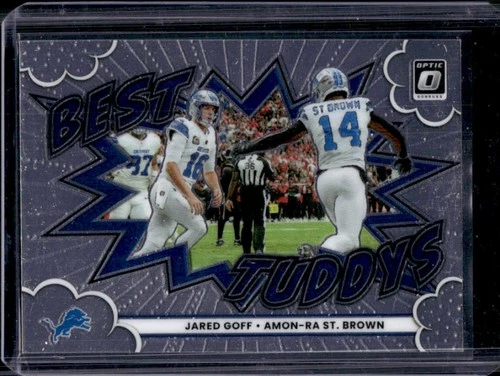 2025 Donruss Optic Amon-Ra St. Brown/Jared Goff Base (RAW)
