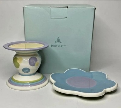 PartyLite Lively Pillar Holder Set Spring (P8564)