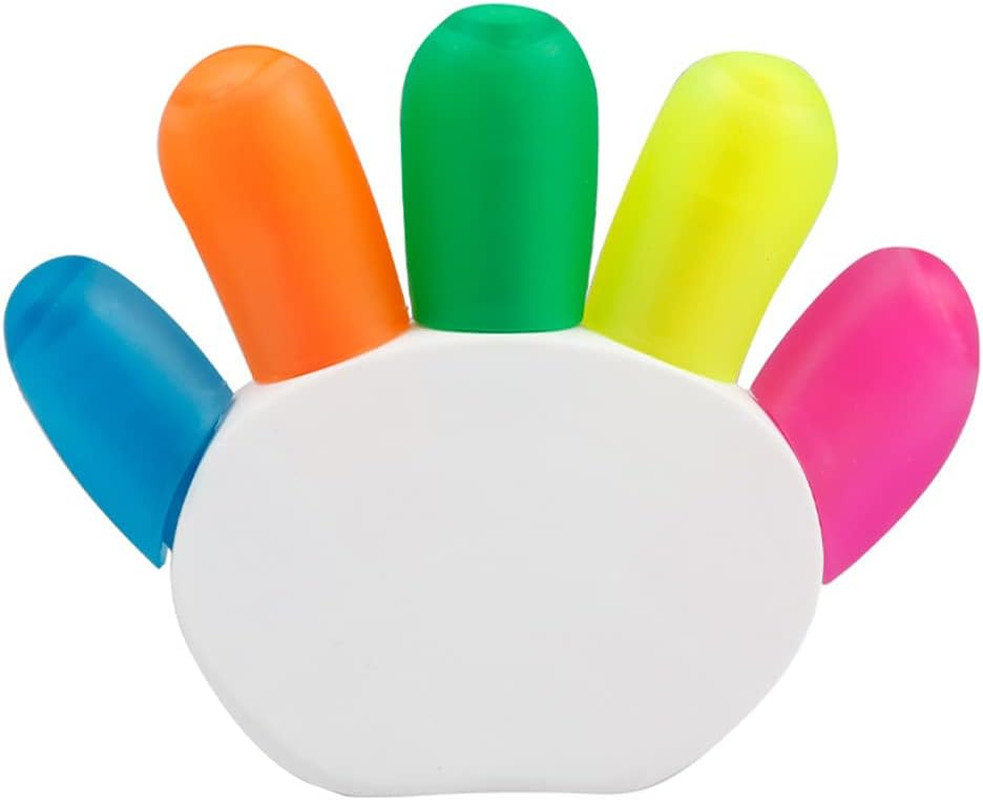 Brush Tip Highlighters, Creative Star Shape Light Color Fluorescent Pens Markers