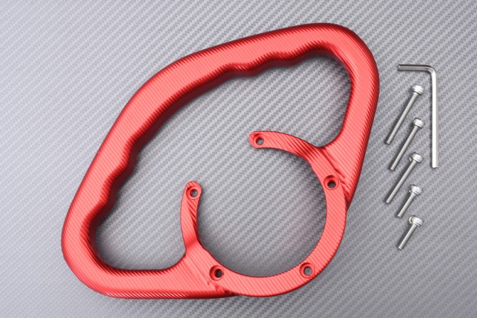 Poignée de maintien passager CFMOTO 400GT rouge pour les longs trajets en duo