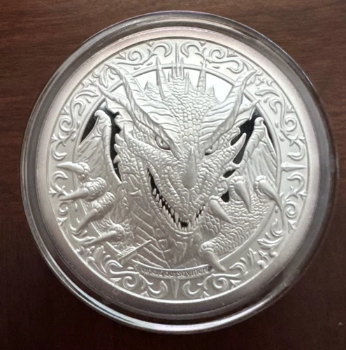 The Destiny Coin 2 - THE DRAGON - 2 oz .999 FINE Silver BU Round