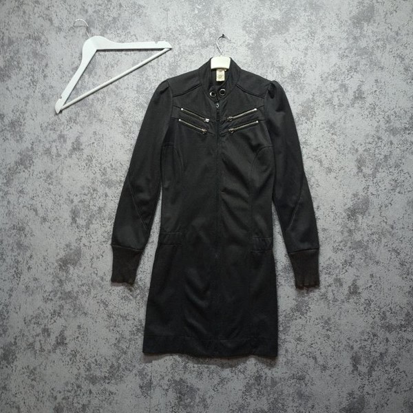 Women Diesel Dress Grey Cotton 40 / L / 48